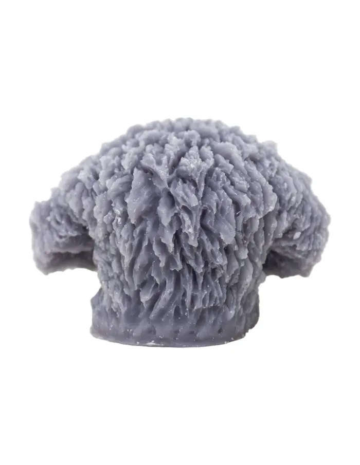 Vela decorativa diseño cabeza de perro gris de 8x8x5.5cm - Image 4