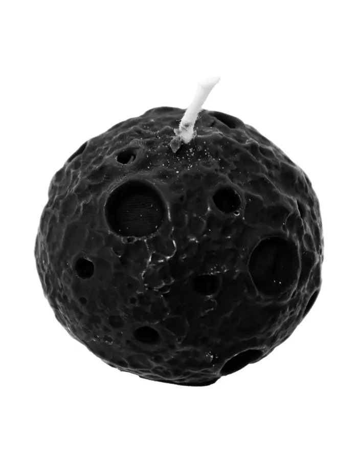 Vela decorativa diseño nudo negro de 6x6x5cm - Image 2