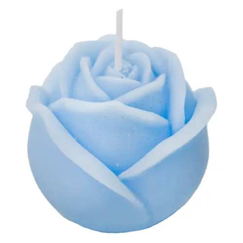 Vela decorativa diseño rosa azul de 6.7×6.7×5.5cm