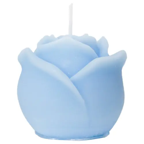 Vela decorativa diseño rosa azul de 6.7×6.7×5.5cm