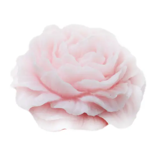 Vela decorativa diseño de flor de rosa de color rosa de 8.2×8.2×3.4cm