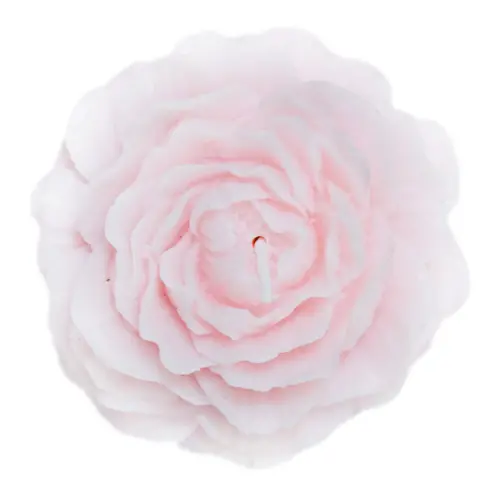 Vela decorativa diseño de flor de rosa de color rosa de 8.2×8.2×3.4cm