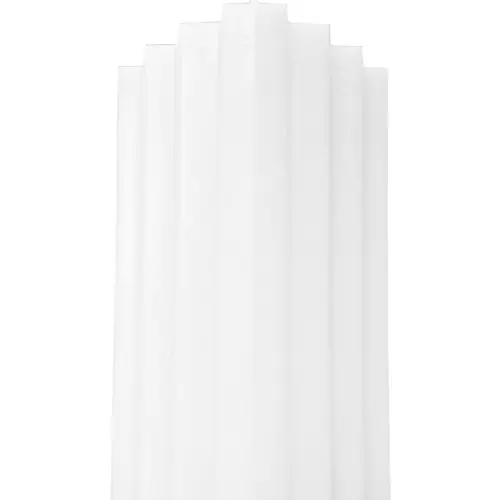 Vela decorativa diseño de torre blanca de 3.8x6x11.2cm