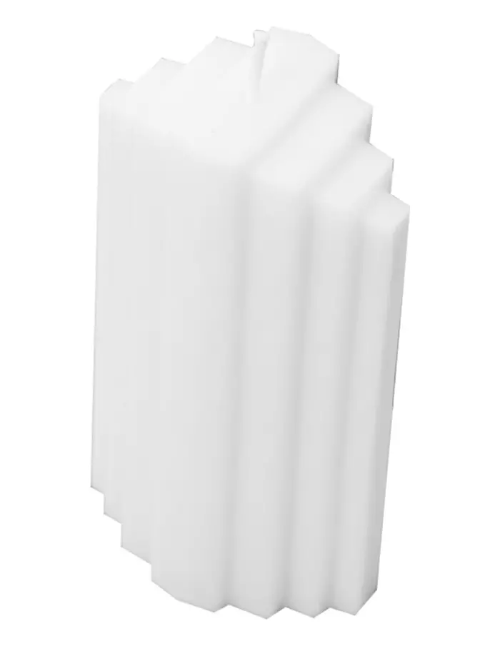 Vela decorativa diseño de torre blanca de 3.8x6x11.2cm - Image 2