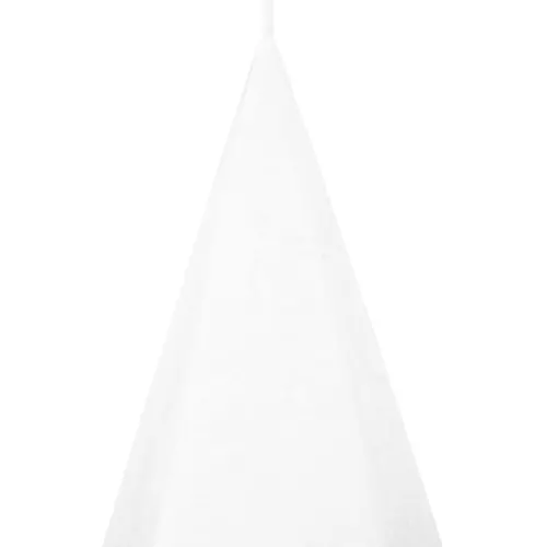 Vela decorativa diseño de figura geométrica de color blanco de 7.5×7.5x12cm