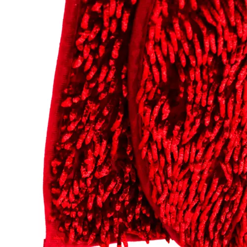 Juego de tapete para baño de color rojo de 50x80x0.1cm
