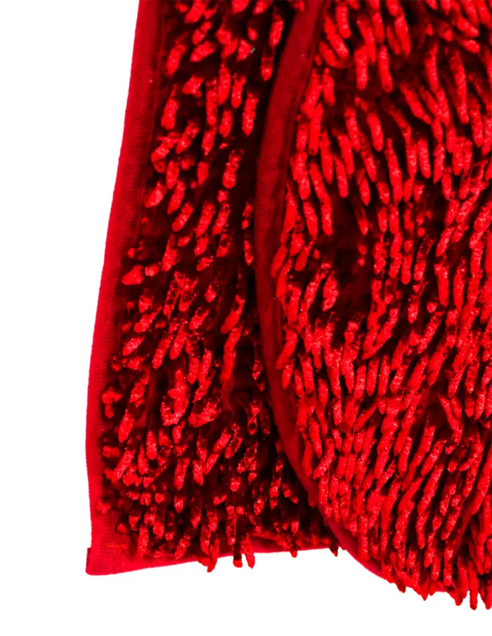 Juego de tapete para baño de color rojo de 50x80x0.1cm - Image 2