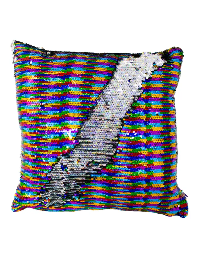 Almohada de lentajuelas arcoiris 40x40cm - Image 2