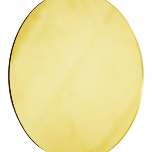 Bajo plato diseño espejo de acrílico dorado redondo de 36cm