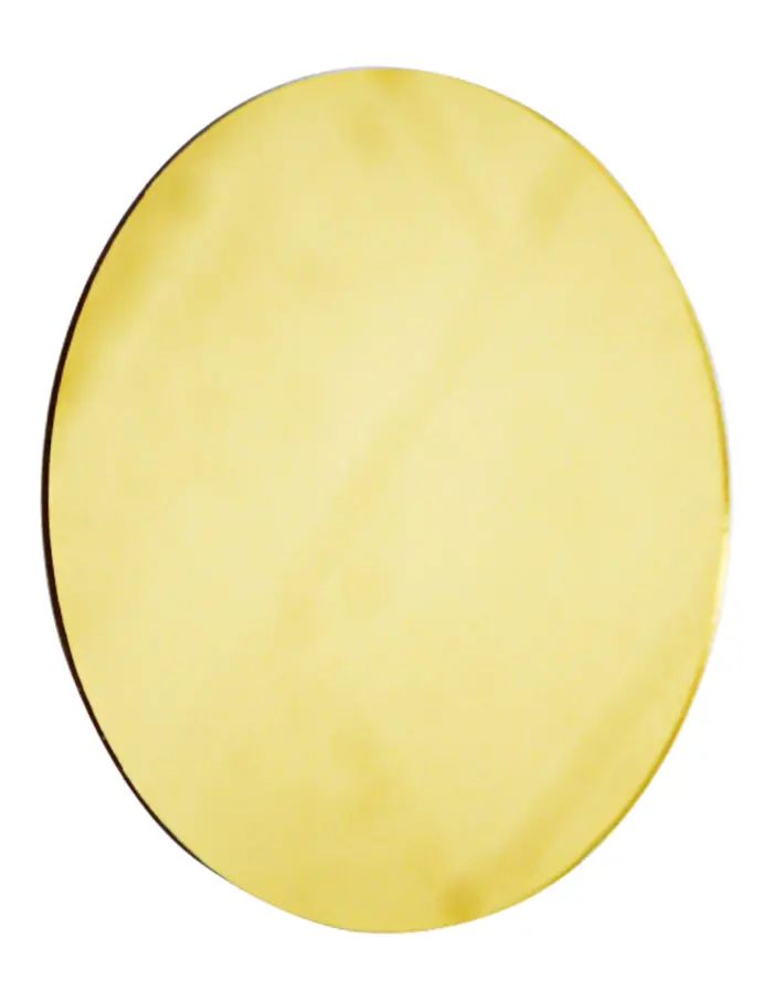 Bajo plato diseño espejo de acrílico dorado redondo de 36cm - Image 2