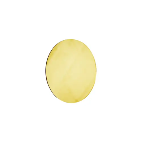 Porta vaso diseño espejo de acrílico dorado redondo de 12cm