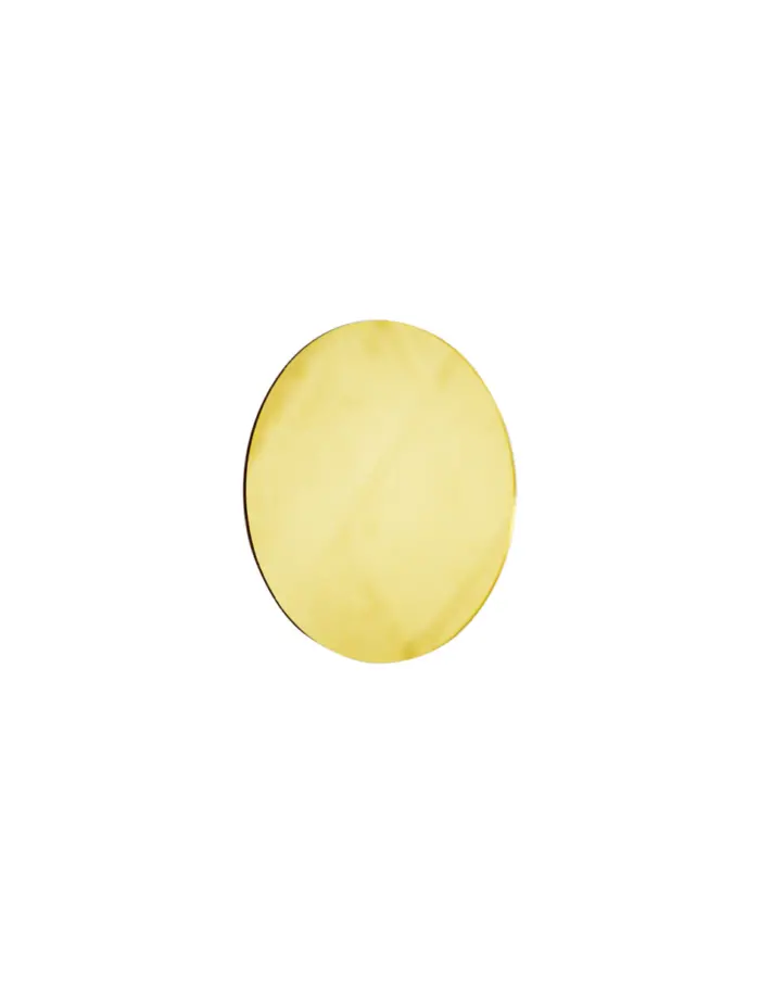 Porta vaso diseño espejo de acrílico dorado redondo de 12cm - Image 2
