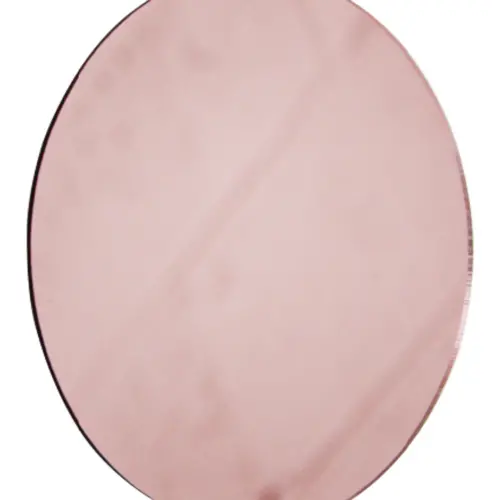 Bajo plato diseño espejo de acrílico cobre redondo de 36cm