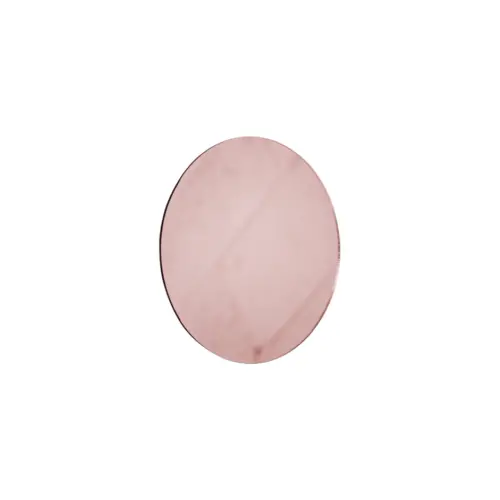 Porta vaso diseño espejo de acrílico cobre redondo de 12cm