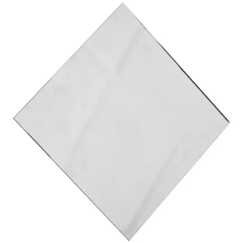 Bajo plato diseño espejo de acrílico plateado cuadrado de 35x35cm