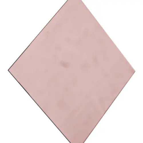 Bajo plato diseño espejo de acrílico cobre cuadrado de 35x35cm