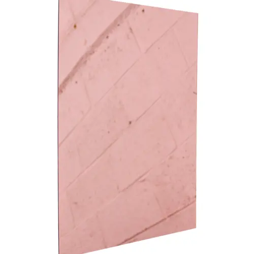 Bajo plato diseño espejo de acrílico cobre rectangular de 30x40cm