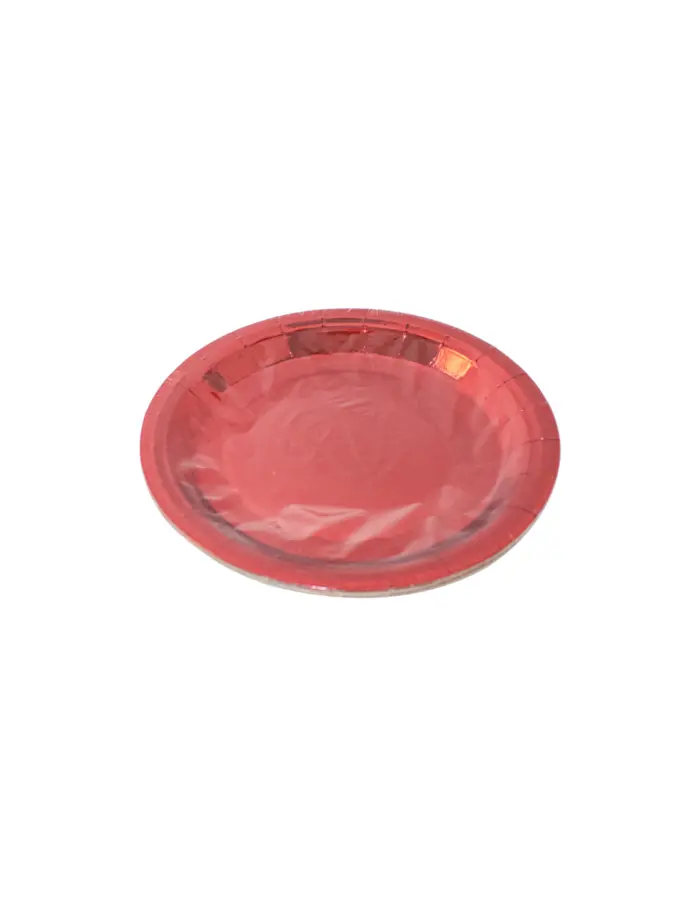 Paquete de 10 platos desechables rojo de 18cm - Image 2