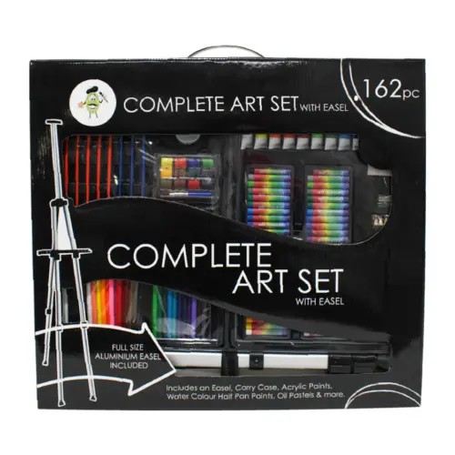 Juego de pintura de arte de 162 piezas en caja de color de 6.7×55.6x50xcm