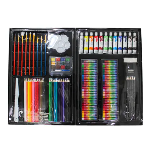Juego de pintura de arte de 162 piezas en caja de color de 6.7×55.6x50xcm