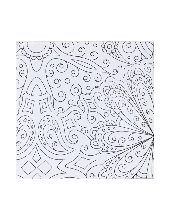 Juego de pinturas con marco de lienzo con pinturas acrílicas y pinceles con 16 piezas - Image 6