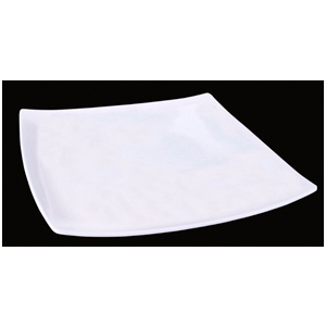 Plato de melamina cuadrado blanco de 45.5×45.5×5.2cm