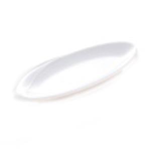 Plato de melamina ovalado blanco de 35.5×11.9×2.2cm