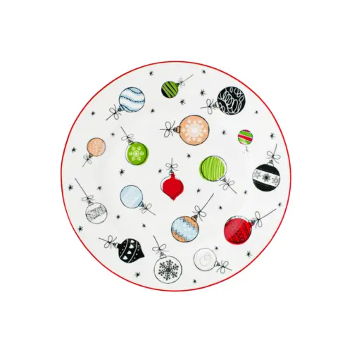 Plato de cerámica estampado