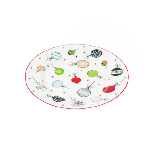 Plato de cerámica estampado