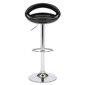 Silla de bar negra con altura ajustable de 46x41x78-100cm