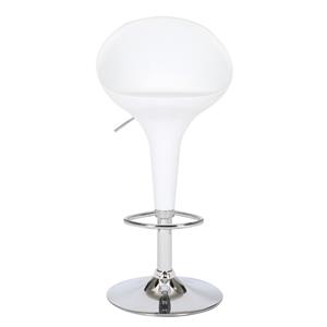 Banco para bar blanca con altura ajustable de 46x44x88-120cm