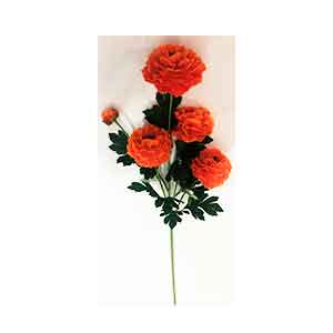 Vara con gardenias naranjas