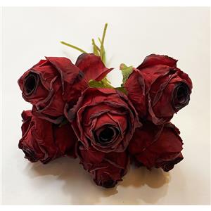 Ramo de rosas rojas matizadas