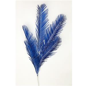 Vara de hojas diseño plumas azul rey diamantado