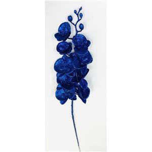 Vara de hojas redondas azul rey diamantado