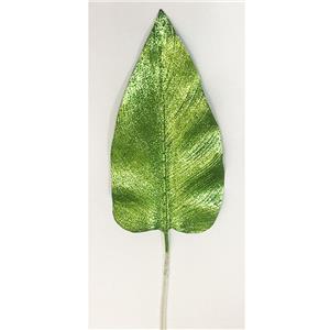 Vara de hoja grande verde claro diamantado