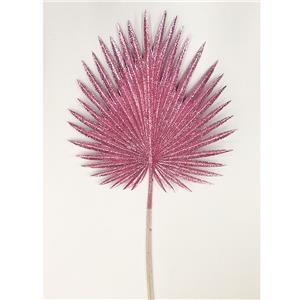 Vara de hojas de puntas grandes rosa diamantado