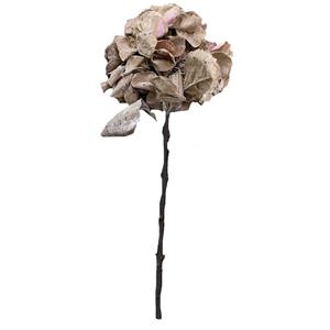 Vara de hortensias beige diseño vintage