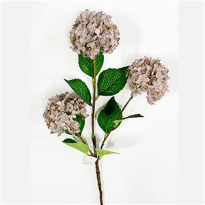 Vara de 3 hortensias mini gris