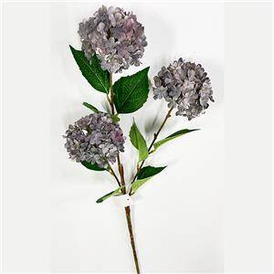 Vara de 3 hortensias mini gris claro