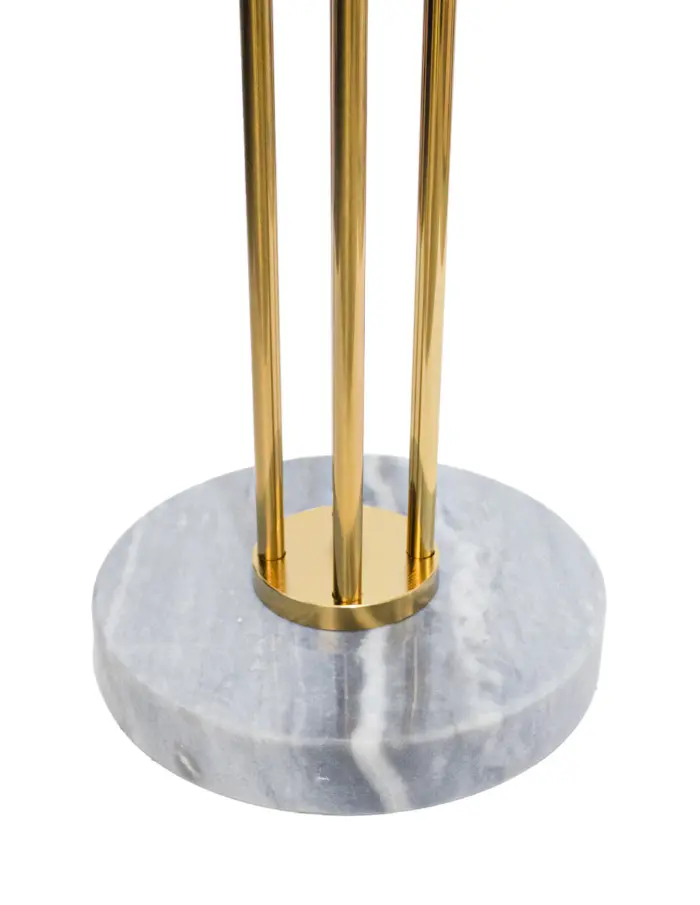 Perchero de metal dorado con 8 ganchos reforzados de 178cm - Image 3