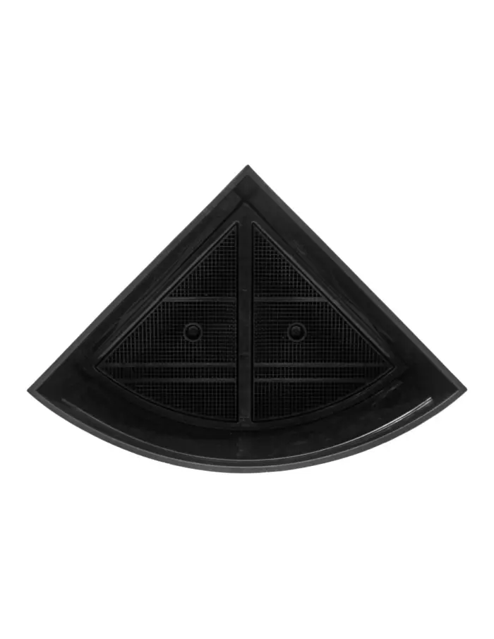Maceta de plástico triangular negra de 34.5x49x26cm - Image 4