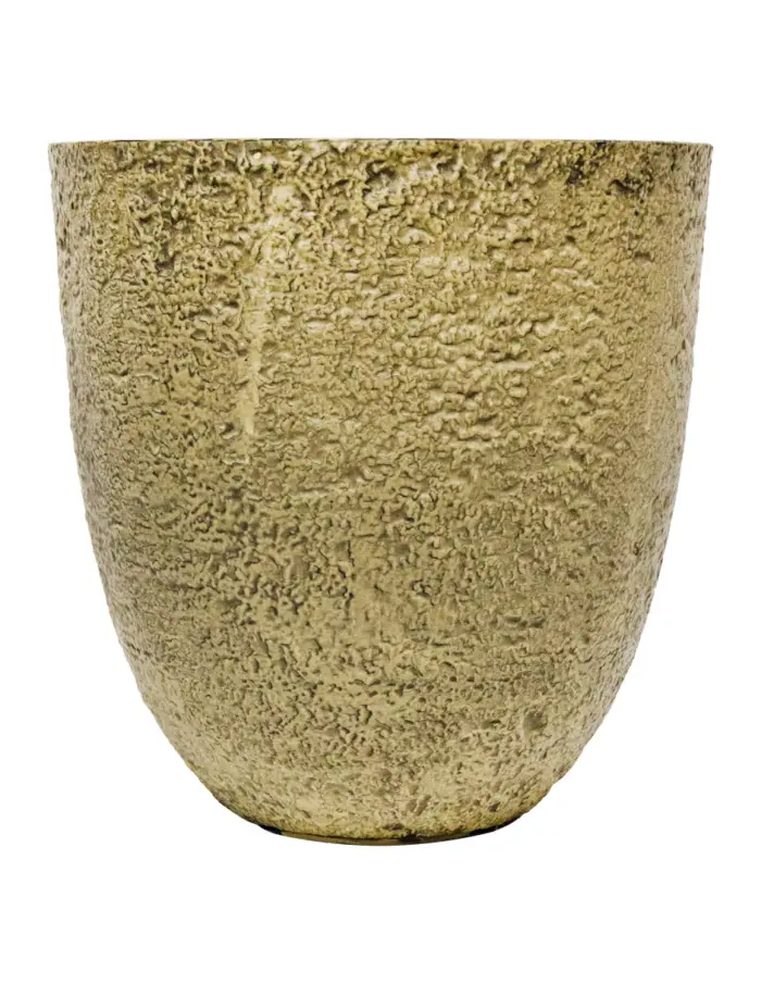 Maceta de plástico beige vintage de 42.5x42.5x44.3cm - Image 2