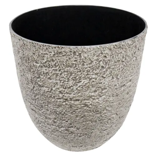 Maceta de plástico gris vintage de 42.5×42.5×44.3cm