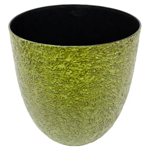 Maceta de plástico verde vintage de 42.5×42.5×44.3cm