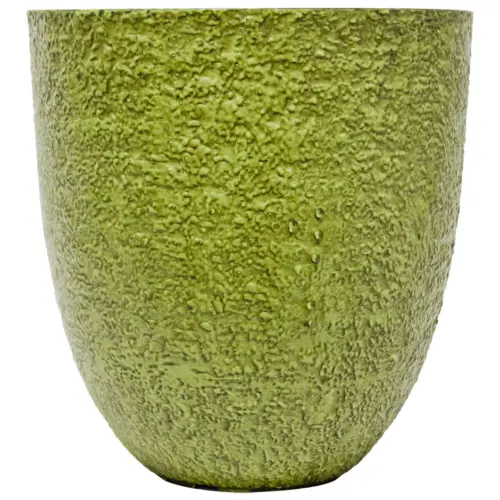 Maceta de plástico verde vintage de 42.5×42.5×44.3cm