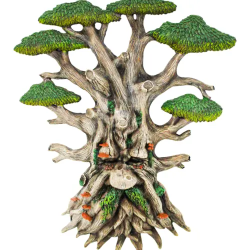 Árbol con rostro de poliresina de 27.6x5x35.2cm