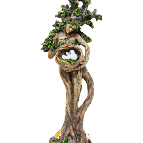 Mujer de poliresina diseño árbol de 11.5×7.8×30.5cm