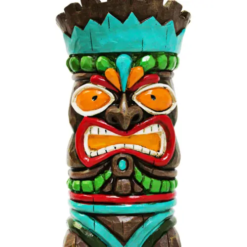Hombre Tiki de poliresina de 13.5×11.3×25.5cm