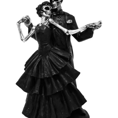 Pareja de esqueletos de poliresina bailando de 30×18.2×44.8cm